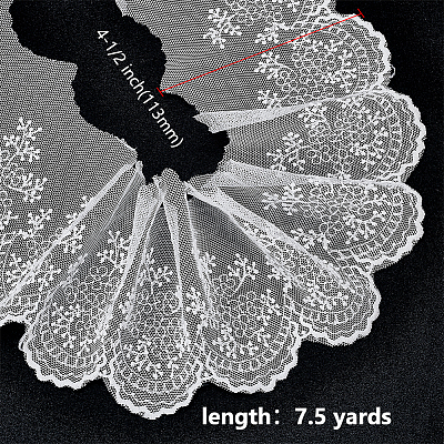 Polyester Lace Trims SRIB-WR0001-15B-1