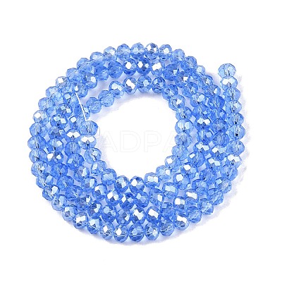 Electroplate Glass Beads Strands EGLA-A044-T3mm-A14-1
