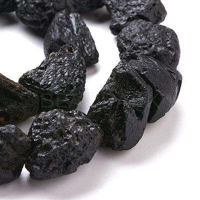 Natural Tektite Beads Strands G-K419-01A-1