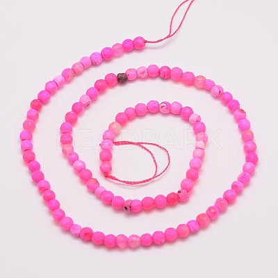 Natural Fire Crackle Agate Beads Strands X-G-G882-4mm-B04-5-1