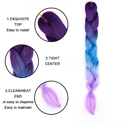 Synthetic Jumbo Ombre Braids Hair Extensions OHAR-G005-01B-1