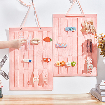 Felt Hanging Hair Claw Clip Organizer Holder for Women Girls AJEW-WH0083-89A-03A-1