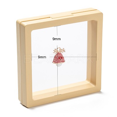 Square Transparent PE Thin Film Suspension Jewelry Display Box CON-D009-01A-01-1