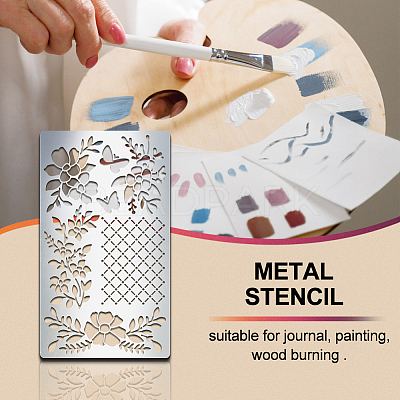 Retro Stainless Steel Metal Cutting Dies Stencils DIY-WH0242-281-1
