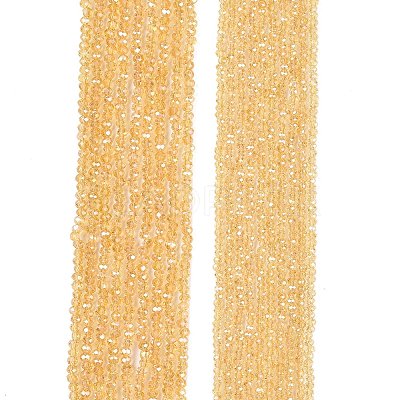 Electroplate Glass Beads Strands EGLA-A044-T2mm-B03-1