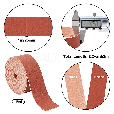2M Flat Microfiber Imitation Leather Cord FIND-WH0420-75B-02-1