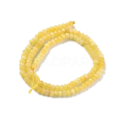 Dyed Natural Malaysia Jade Rondelle Beads Strands X-G-E316-2x4mm-47-1