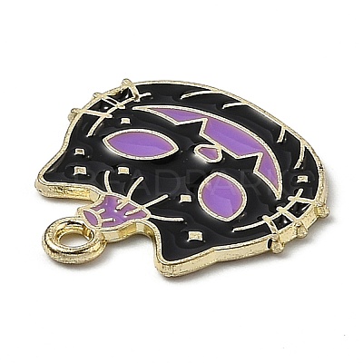 Alloy Enamel Pendants ENAM-Z001-15G-02-1