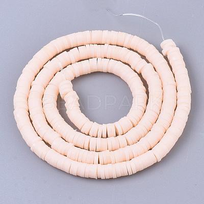 Handmade Polymer Clay Beads Strands CLAY-R089-6mm-089-1