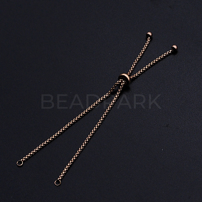 Adjustable 201 Stainless Steel Slider Bracelets Making STAS-S105-JN646-3-1