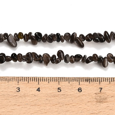 Natural Silver Sheen Obsidian Beads Strands GG-CBAE051-A03-02-1