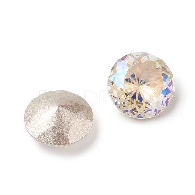 K9 Glass Rhinestone Pointed Back Cabochons X-RGLA-P030-06B-M01-1