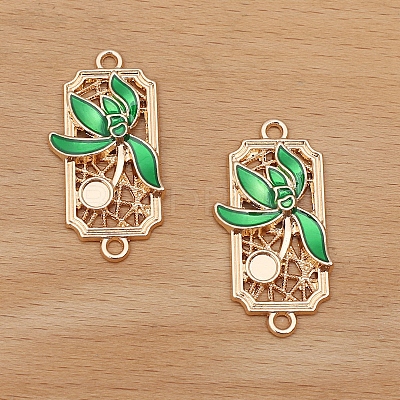 Alloy Enamel Pendant Cabochons Setting PW-WG78914-04-1