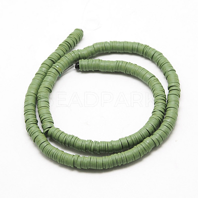 Handmade Polymer Clay Beads X-CLAY-R067-6.0mm-43-1