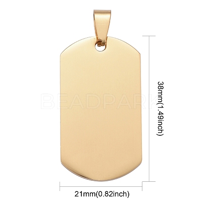 304 Stainless Steel Big Pendants STAS-I140-19F-G-1