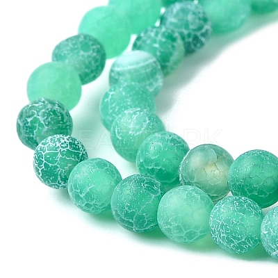 Natural Crackle Agate Beads Strands G-G055-4mm-4-1