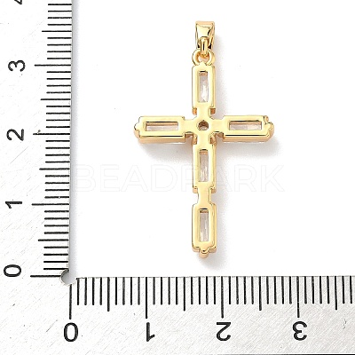 Brass Micro Pave Cubic Zirconia Pendants KK-A281-26D-G-1