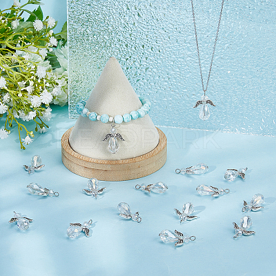 60Pcs Electroplate Glass Pendants GLAA-HY0001-19-1