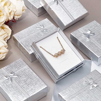 Rectangle Valentines Day Presents Packages Cardboard Jewelry Set Boxes CBOX-NB0001-01-1