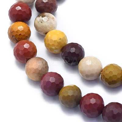 Natural Mookaite Beads Strands G-K310-A25-8mm-1