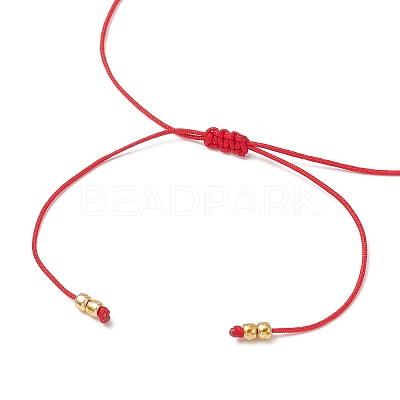 Natural Round Red Jasper Beads Braided Bead Bracelets for Women BJEW-JB11655-06-1