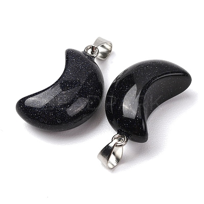 Synthetic Blue Goldstone Pendants G-F820-02L-14-1