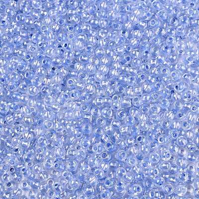 6/0 Transparent Inside Colours Glass Seed Round Beads SEED-N006-004E-1