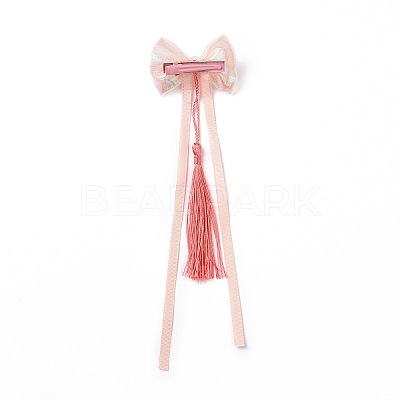 Bowknot Long Ribbon Alligator Hair Clip PHAR-D013-03C-1