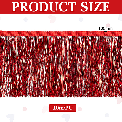 Tassel PET Polyester Ribbon Trim OCOR-WH0082-230C-1