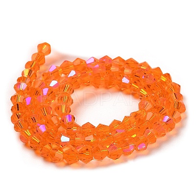 Transparent Electroplate Glass Beads Strands LS-GLAA-F029-3mm-D11-1