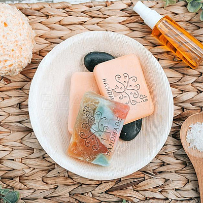 Clear Acrylic Soap Stamps DIY-WH0445-007-1