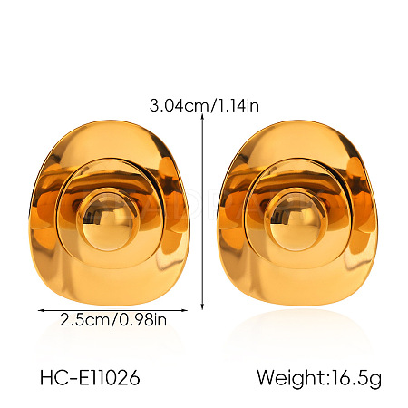 304 Stainless Steel Stud Earrings WGFD6CE-01-1