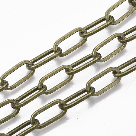 Unwelded Iron Paperclip Chains CH-S125-02C-AB-1