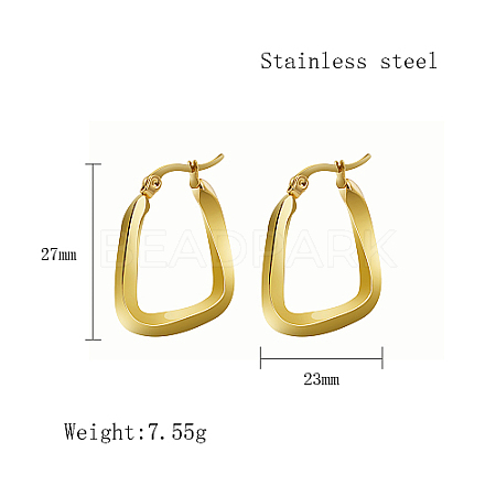 Stainless Steel Hoop Earrings for Women QX9021-4-1