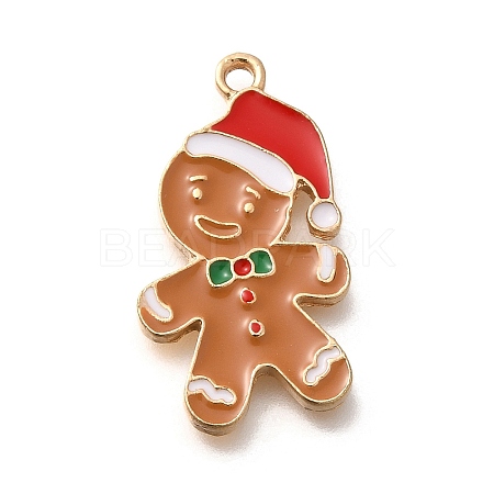 Christmas Theme Alloy Enamel Pendants ENAM-Q509-02KCG-01-1