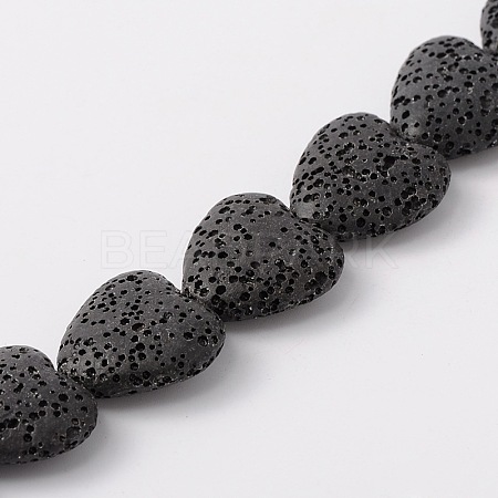 Synthetic Lava Rock Bead Strands G-N0114-18-1