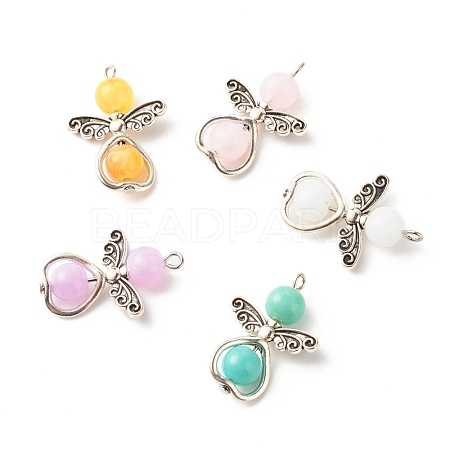 Imitation Gemstone Acrylic Pendants PALLOY-JF01234-1