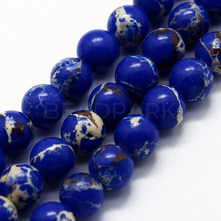 Synthetic Imperial Jasper Beads Strands G-I199-35-8mm-H-1