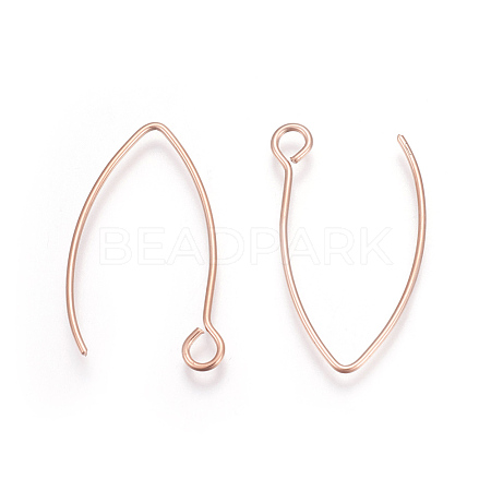 Ion Plating(IP) 304 Stainless Steel Earring Hooks STAS-L216-03A-RG-1