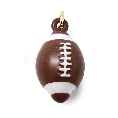 Brass Enamel Pendants KK-F940-05G-1