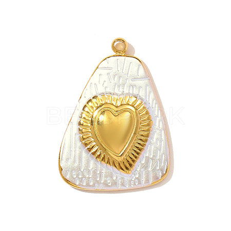 304 Stainless Steel Enamel Pendants STAS-OY002-78G-1