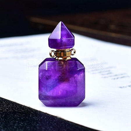 Natural Amethyst Perfume Bottles PW-WGACEC4-01-1