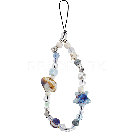 Resin & Acrylic Mobile Straps HJEW-WH20012-06-1