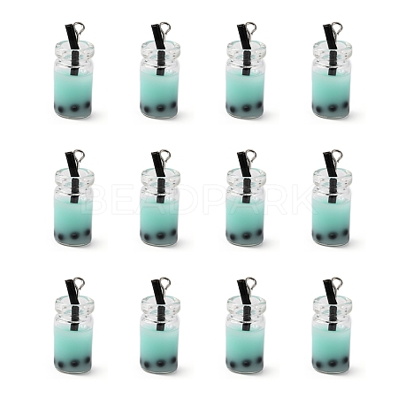 Glass Bottle Pendants X-CRES-N017-03D-1