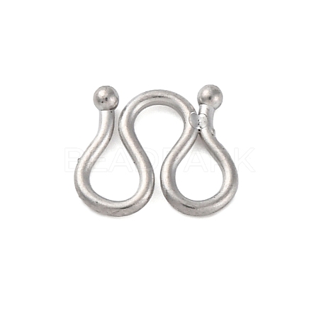 304 Stainless Steel S-Hook Clasps STAS-R157-01P-01-1