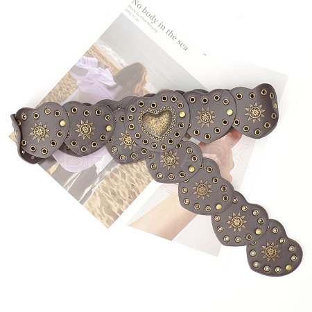 Vintage Alloy with Imitation Leather Chain Belts FS-WG26C2E-01-1