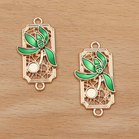 Alloy Enamel Pendant Cabochons Setting PW-WG78914-04-1