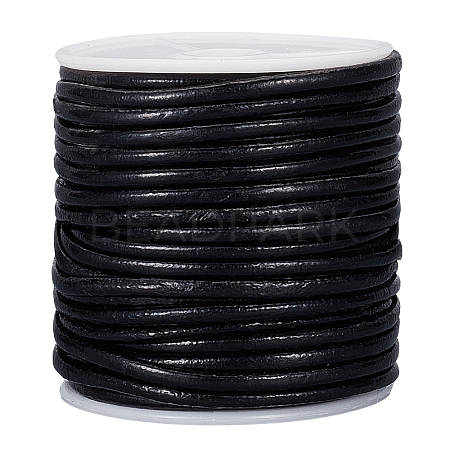 20M Round Cowhide Leather Cord WL-WH0015-01C-02-1
