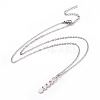 Alloy Moon Phase Pendant Necklace for Women NJEW-G030-03P-2