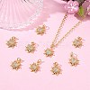 SHEGRACE Brass Micro Pave Cubic Zirconia Pendants XGRQ3D584-477G-5